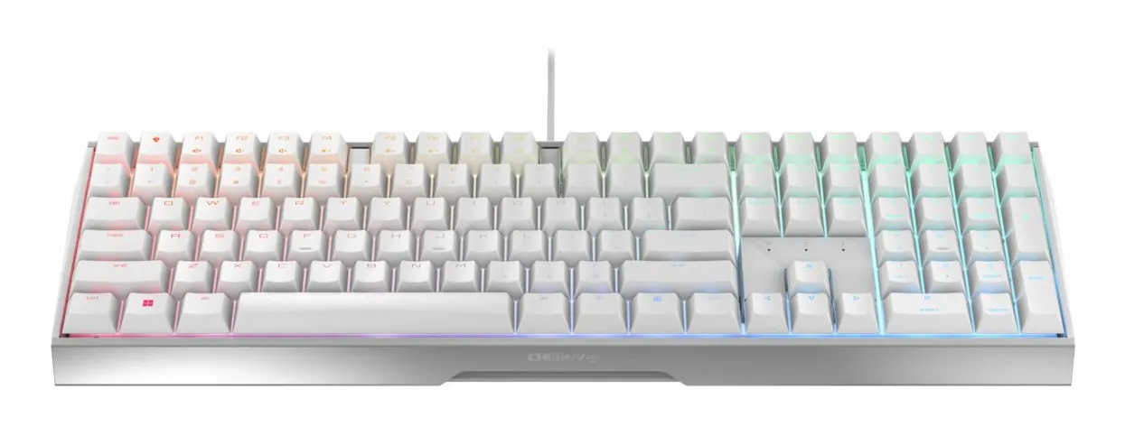 Cherry MX3.0 S, MX Red switches, RGB - gaming keyboard, white