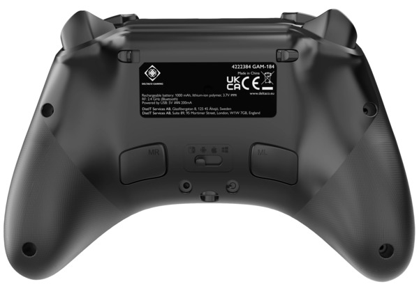 Deltaco Gaming 3-in-1 - wireless gamepad, black, PC, Nintendo Switch, iOS, Steam