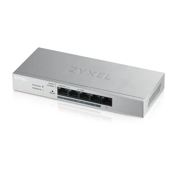 ZYXEL GS1200-5HPv2 Fanless Desktop Switch
