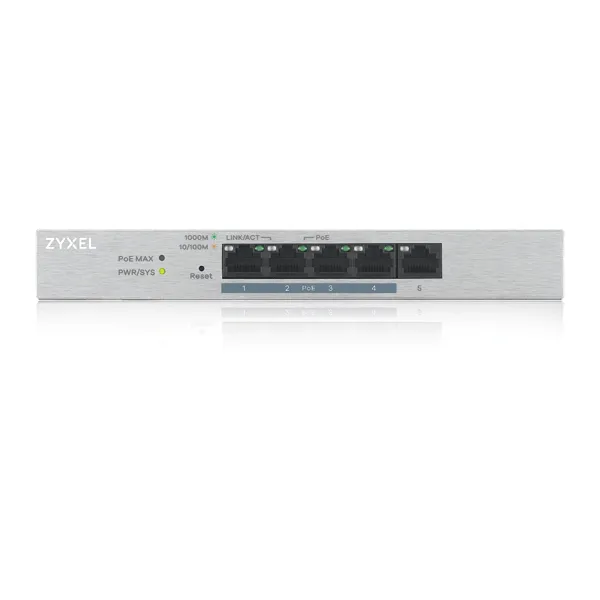 ZYXEL GS1200-5HPv2 Fanless Desktop Switch