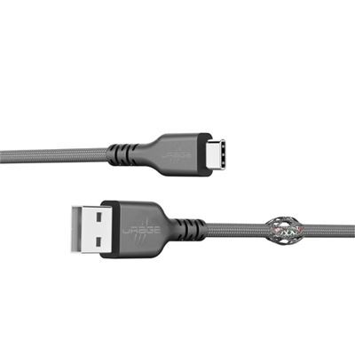 Hama uRage uFlex USB-A &ndash; USB-C -kaapeli, 2,2 m, musta