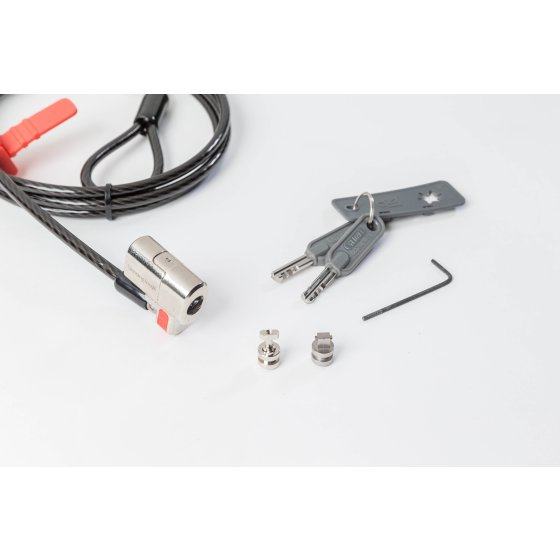 Kensington ClickSafe Keyed Laptop Lock for Non-Standard Security Slots - Turvakaapeli - musta