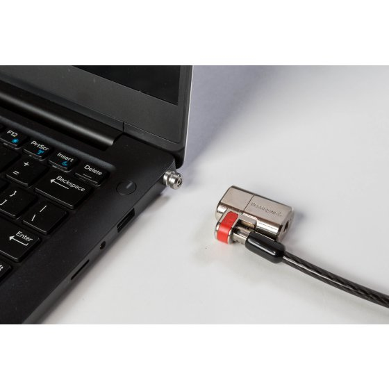 Kensington ClickSafe Keyed Laptop Lock for Non-Standard Security Slots - Turvakaapeli - musta