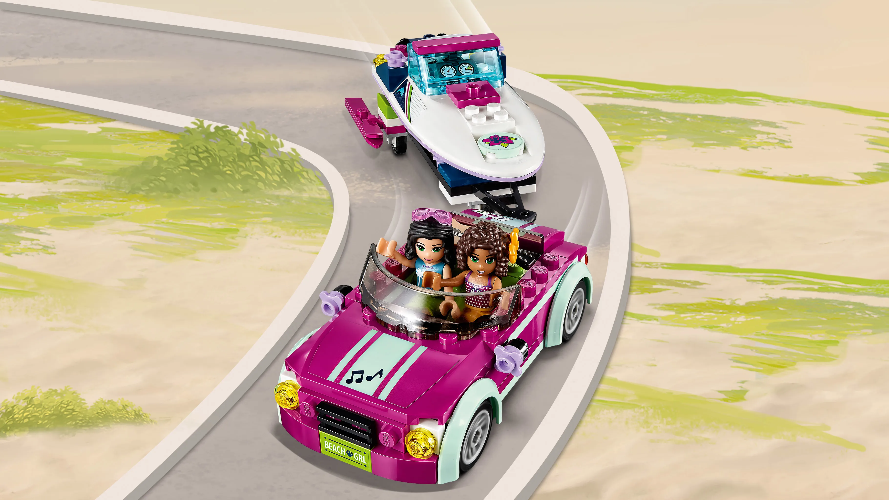 Lego Friends - Andrea's Speedboat Transporter