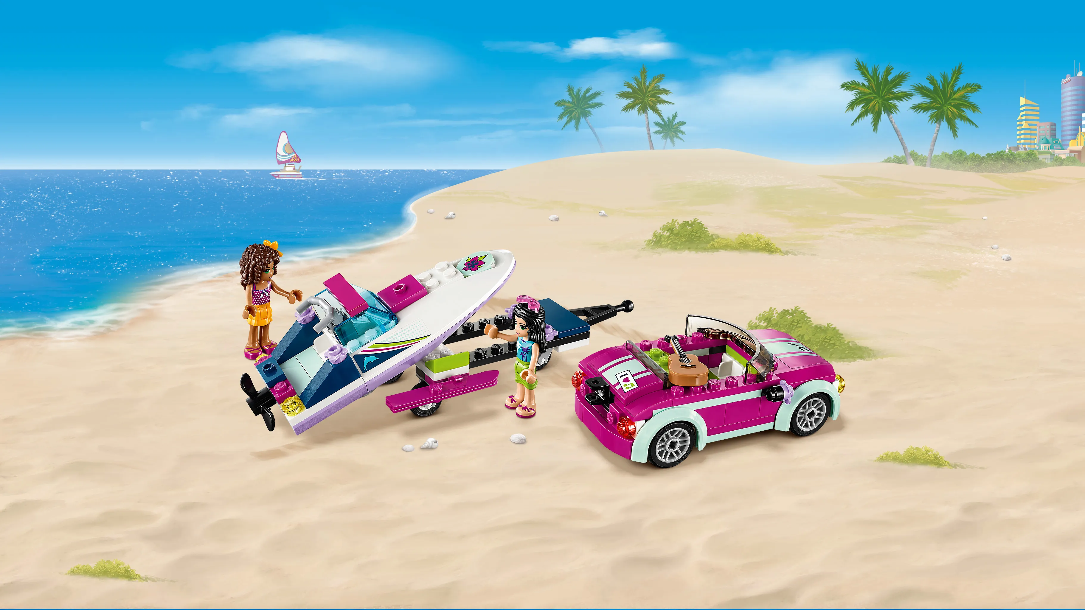 Lego Friends - Andrea's Speedboat Transporter
