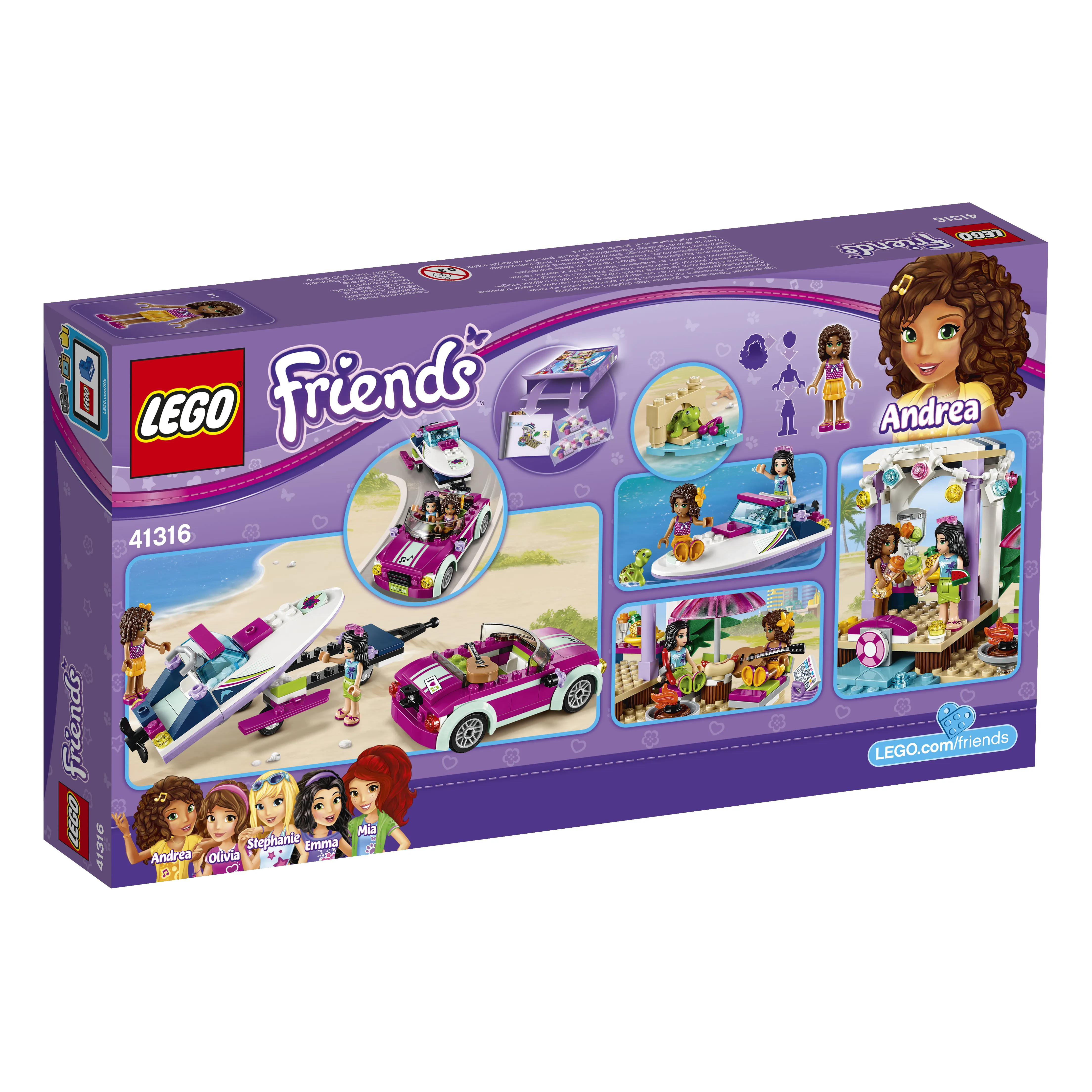 Lego Friends - Andrea's Speedboat Transporter