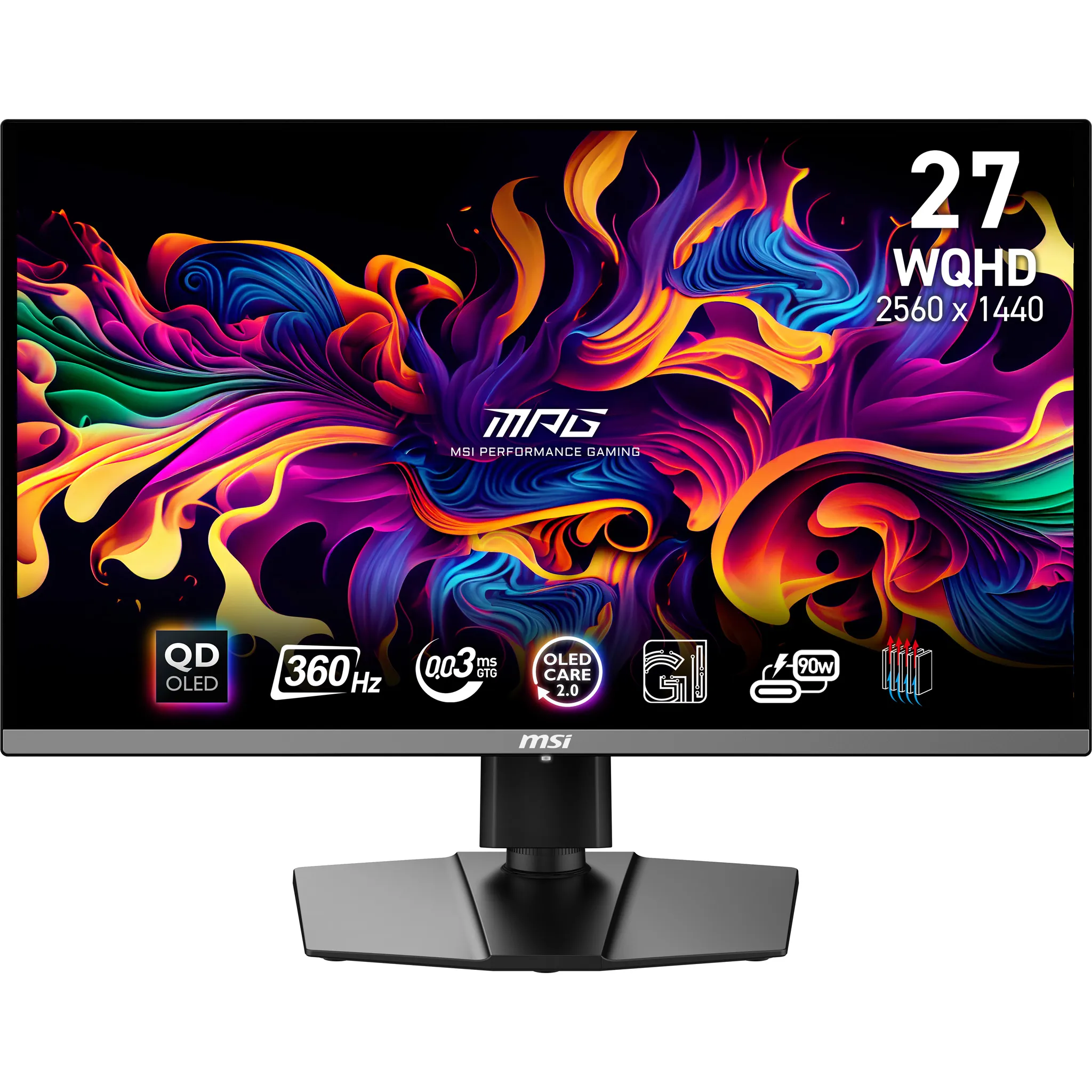 MSI 27&quot; MPG 271QRX QD-OLED QHD, 360Hz -pelin&auml;ytt&ouml;