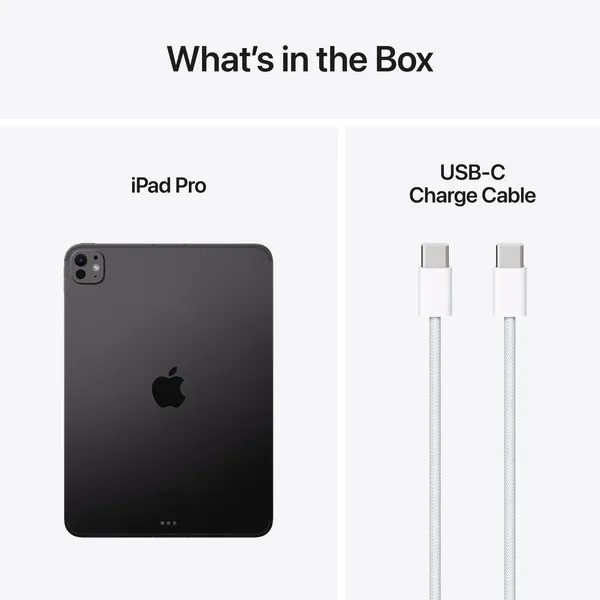 Apple iPad Pro 11&quot; M4, 1 Tt Wi-Fi + 5G -tabletti, T&auml;htimusta
