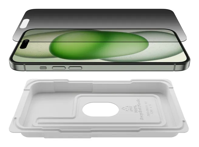 Belkin ScreenForce InvisiGlass Privacy Treated Screen iPhone 16 Plus - screen protector
