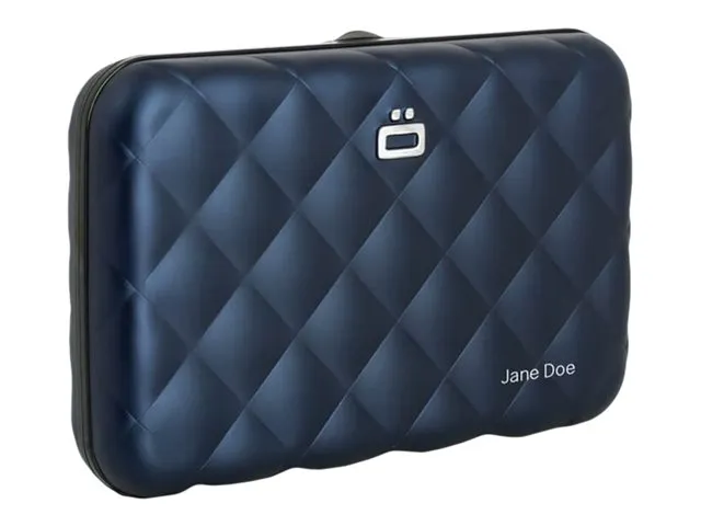 ÖGON Quilted Button Navy Blue