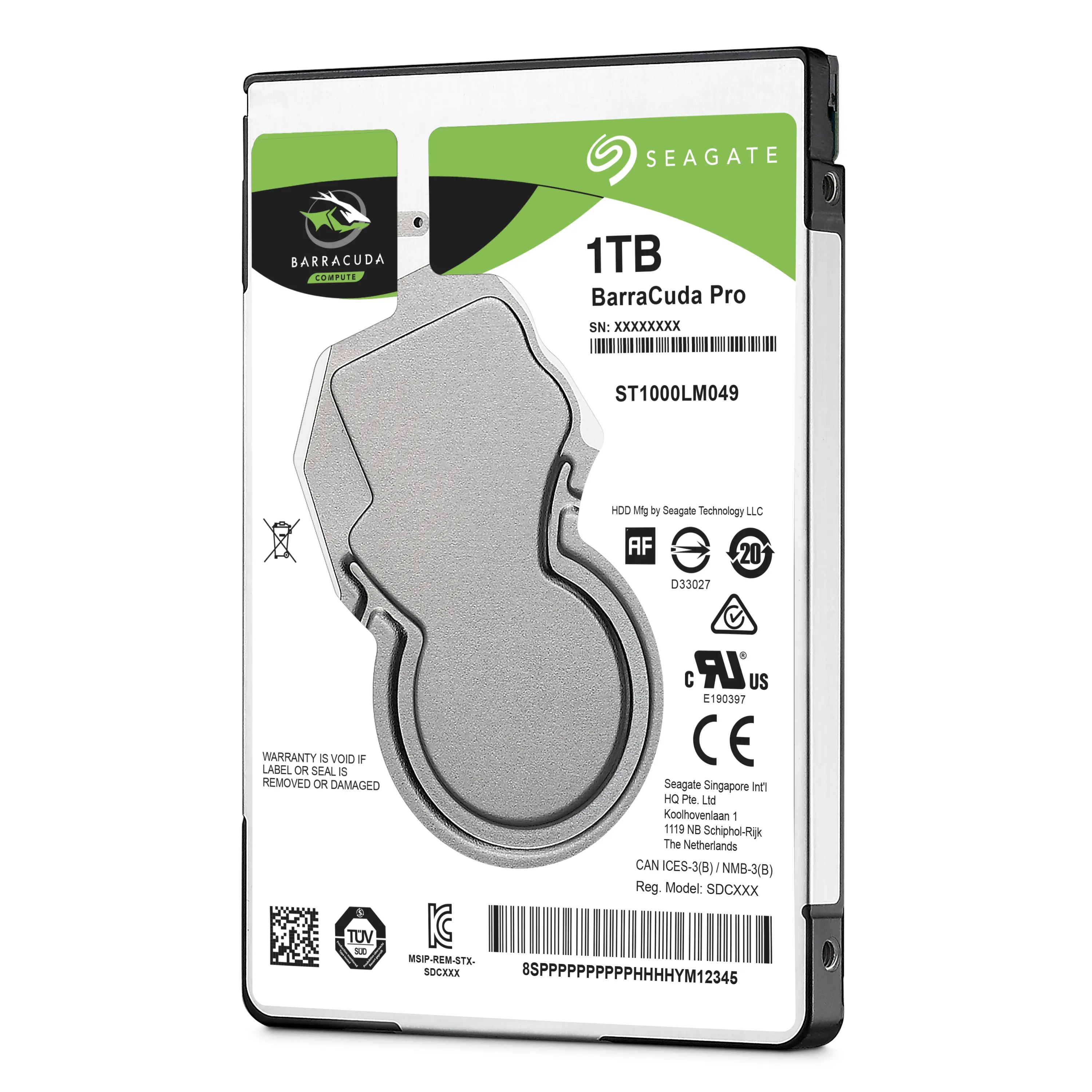 Seagate BarraCuda Pro 2.5", 1 Tt, 7200 RPM, 128 MB, SATA 6 Gb/s - kovalevy