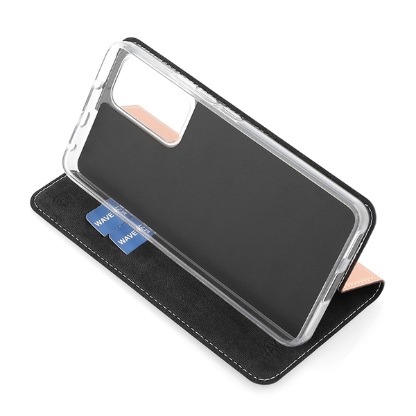 Wave Book Case, Xiaomi 12 Lite - flipfodral, Rose Gold
