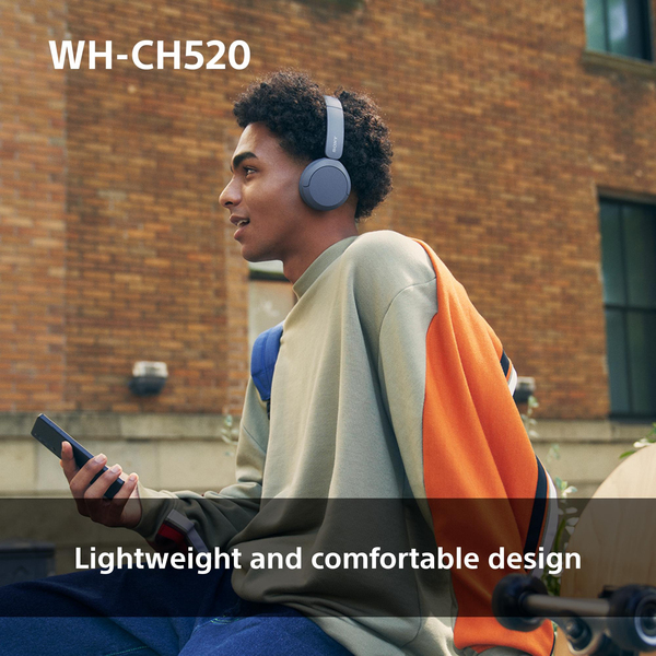 Sony WH-CH520 - tr&aring;dl&ouml;sa h&ouml;rlurar, Gul