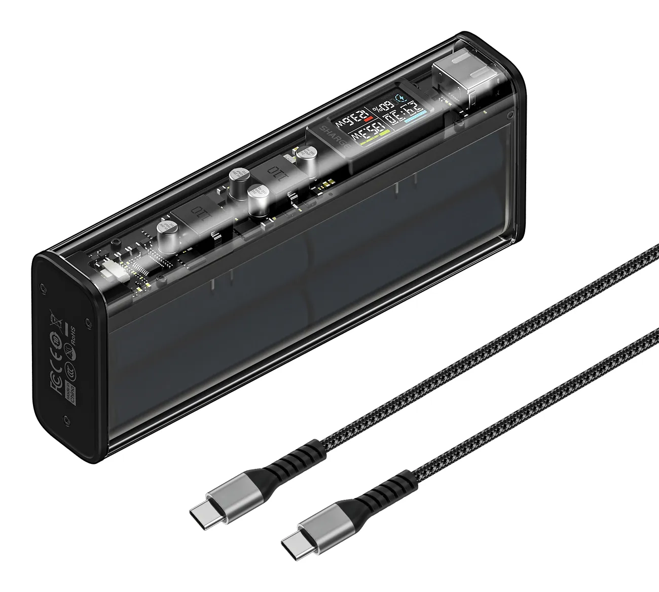 SHARGE Shargeek 140 20000mAh, 140W - powerbank, svart