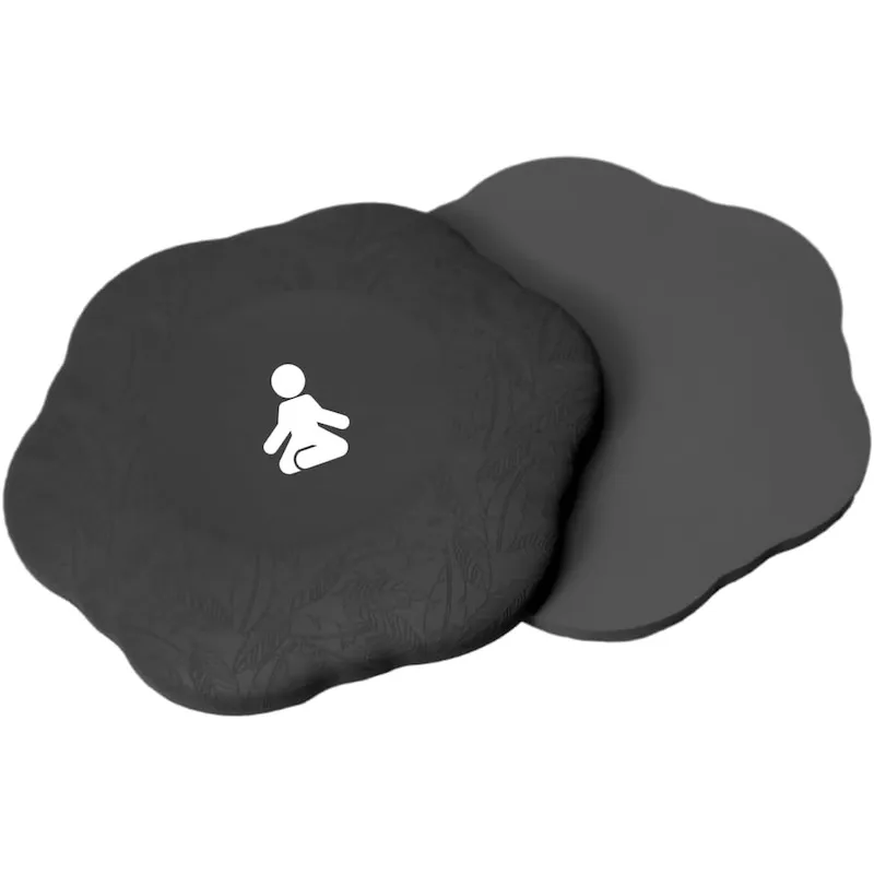 FITPADDY YGPAD01BK yoga kn&auml;- och armb&aring;gsst&ouml;dkuddar, svart, polyuretan, 2-pack