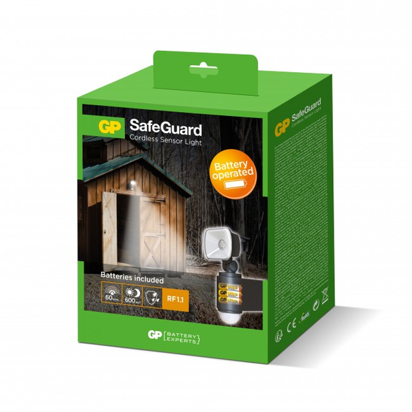 GP Safeguard RF1-1 tr&aring;dl&ouml;s utomhusbelysning- LED