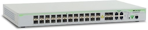 ALLIED Layer 2 Switch mit 24 SFP Slots und 4x 10 / 100 / 1000T Combo SFP Ports SFP Slots unpopulated