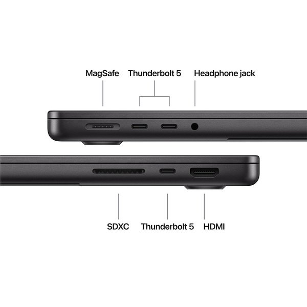 Apple MacBook Pro 14" M5 Max (18/32) 36 Gt, 2 Tt, t&auml;htimusta, MGDU4