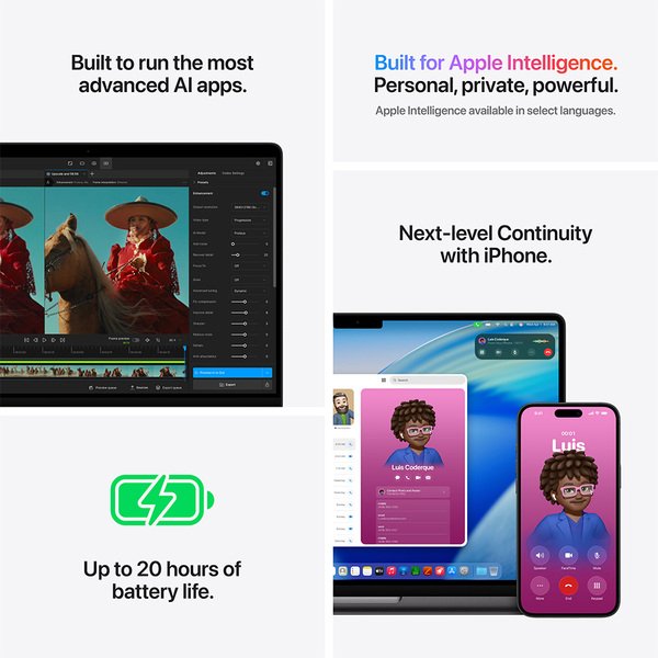 Apple MacBook Pro 14" M5 Max (18/32) 36 Gt, 2 Tt, t&auml;htimusta, MGDU4