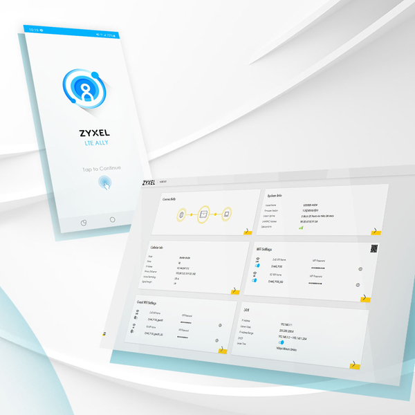 Zyxel NR5101 5G Indoor Router 4G &amp; 5G support, Wifi 6 Two Gigabit Lan Port and 2 Antenna connectors