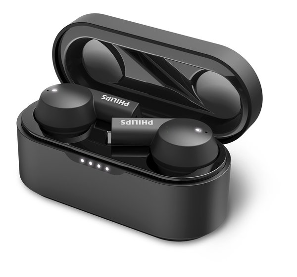 Philips T5505 ANC TWS -langattomat nappikuulokkeet, Musta