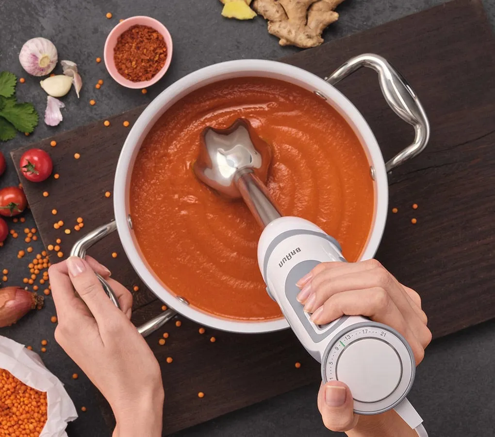 Braun Multiquick 5 Vario MQ 5200 WH - handmixer, 1000W, vit/grå