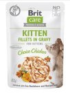 Brit Care Kitten Choice Chicken Pouch, Wet food for cats, 85g