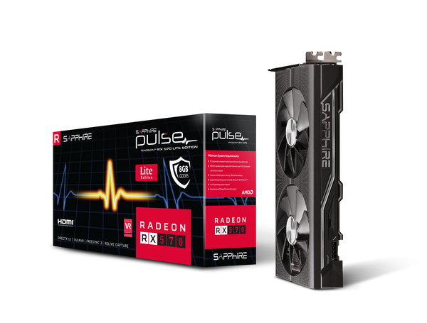 PULSE RADEON RX 570 8G GDDR5 DUAL HDMI/DUAL DP OC LITE UEFI