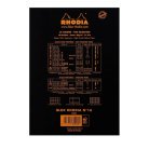 Rhodia head stapled pad black N°16 plain