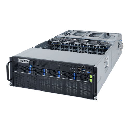 Gigabyte G482-Z54 (rev. 100) - Palvelin - telineasennettava - 4U - 2-teinen - ilman suoritinta - RAM 0 Gt - SATA/PCI Express - pikavaihto 2.5" lokero(a) - ei ki