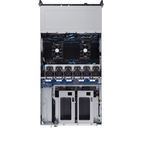 Gigabyte G482-Z54 (rev. 100) - Palvelin - telineasennettava - 4U - 2-teinen - ilman suoritinta - RAM 0 Gt - SATA/PCI Express - pikavaihto 2.5" lokero(a) - ei ki