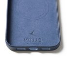 Mujjo Leather Case fodral f&ouml;r iPhone 17 Pro Max, Monaco Blue