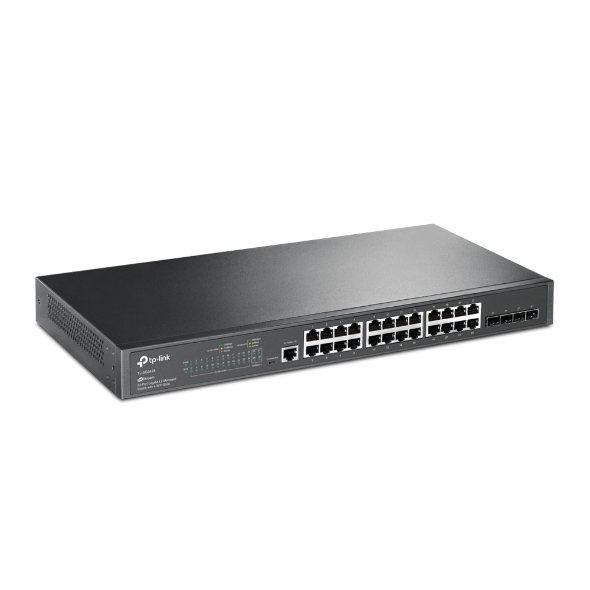 TP-LINK JetStream 24-Port Gigabit L2+ Managed Switch with 4 SFP Slots TP-LINK JetStream 24-Port Gigabit L2+ Managed Switch with 4 SFP Slots