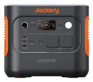 Jackery Explorer 2000 v2 b&auml;rbar kraftstation 2042 wattimmar 2200 watt svart/orange