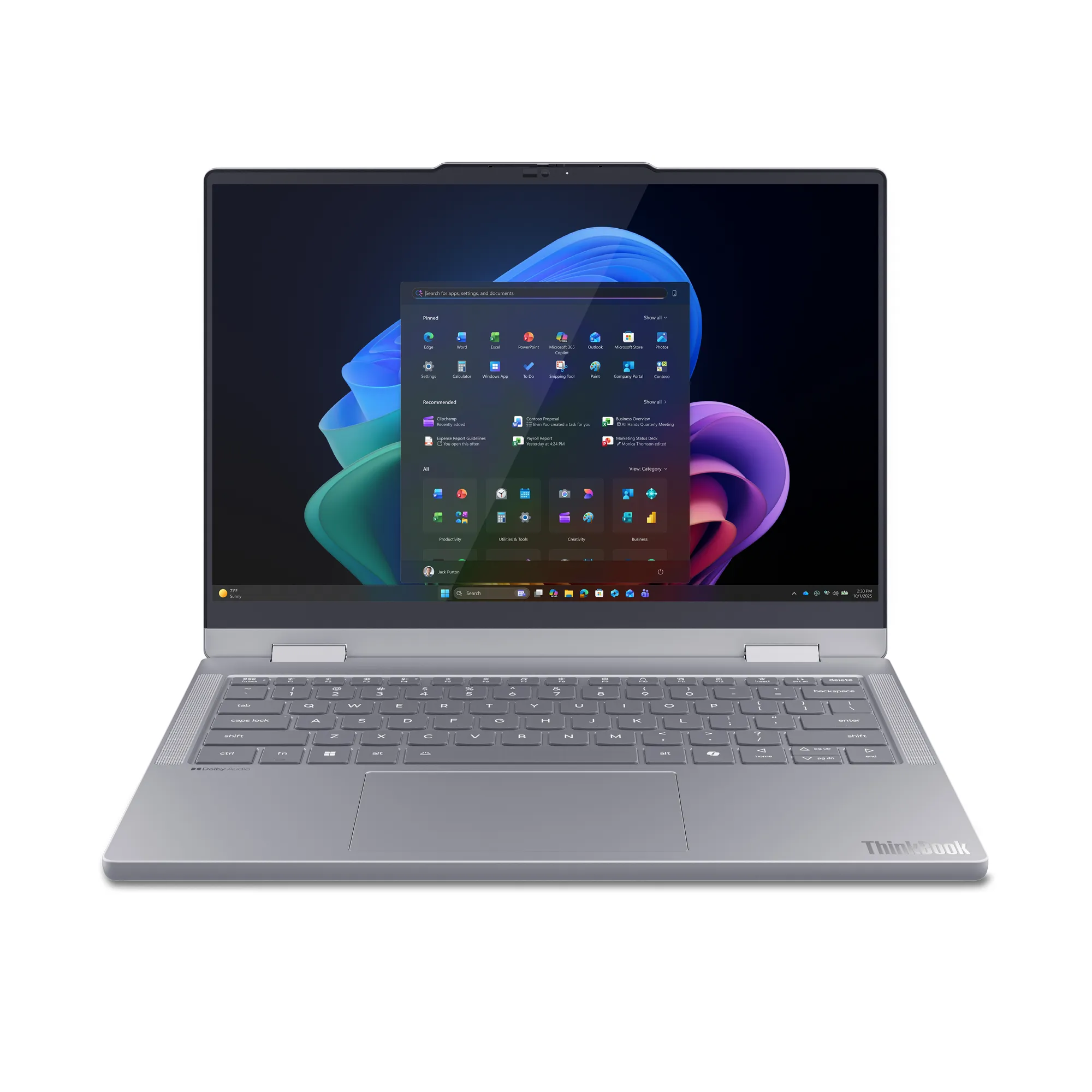 Lenovo ThinkBook 14 2-in-1 Gen 6 14.0" Ultra 5 325, 16 GB, 512 GB, Win 11 Home - b&auml;rbar dator, luna gr&aring;