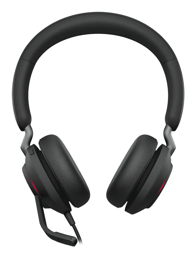 Jabra Evolve2 40 SE UC -kuulokemikrofoni + USB-A/C-sovittimet, musta
