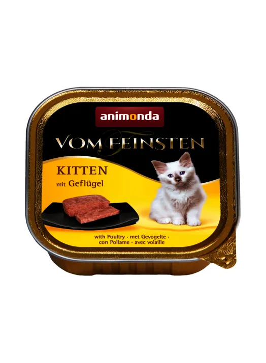 Animonda Vom Feinsten Kitten Poultry, Wet food for cats, 100g
