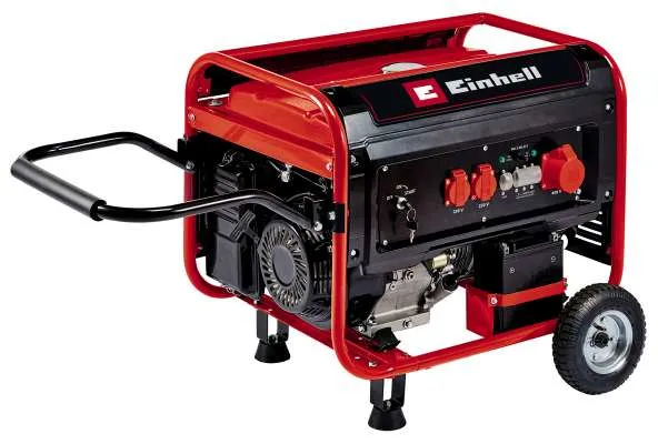 Einhell Petrol generator TC-PG 55/E5, generator (red/black, 7.5 kW)