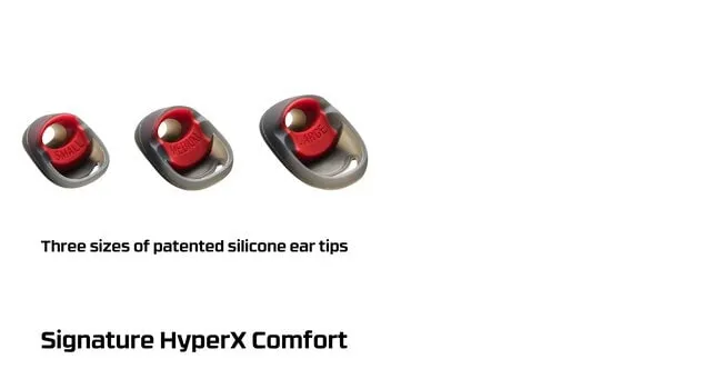 HyperX Cloud Earbuds -pelinappikuulokkeet mikrofonilla, punainen/musta