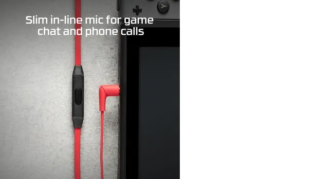 HyperX Cloud Earbuds -pelinappikuulokkeet mikrofonilla, punainen/musta