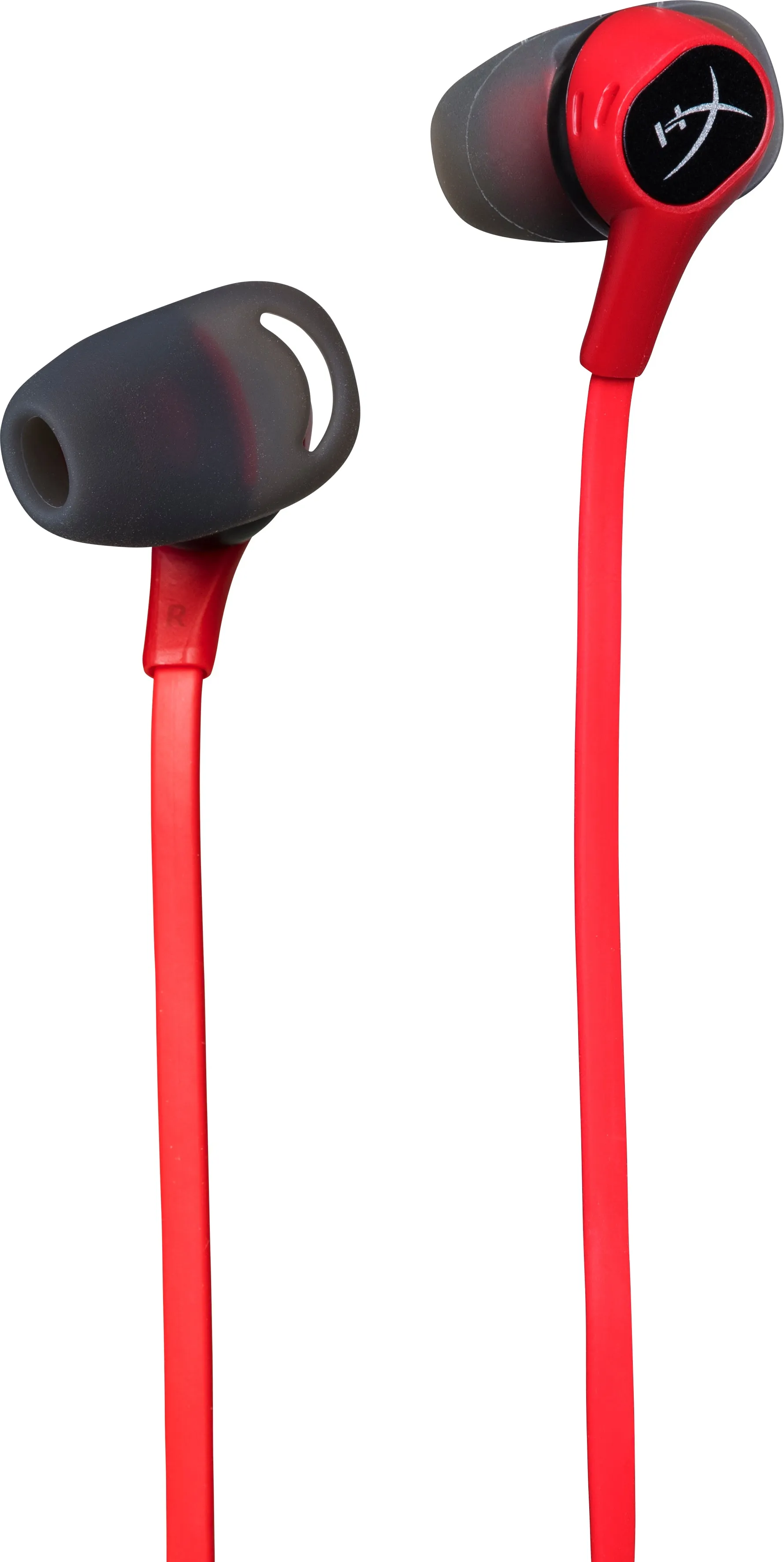 HyperX Cloud Earbuds -pelinappikuulokkeet mikrofonilla, punainen/musta