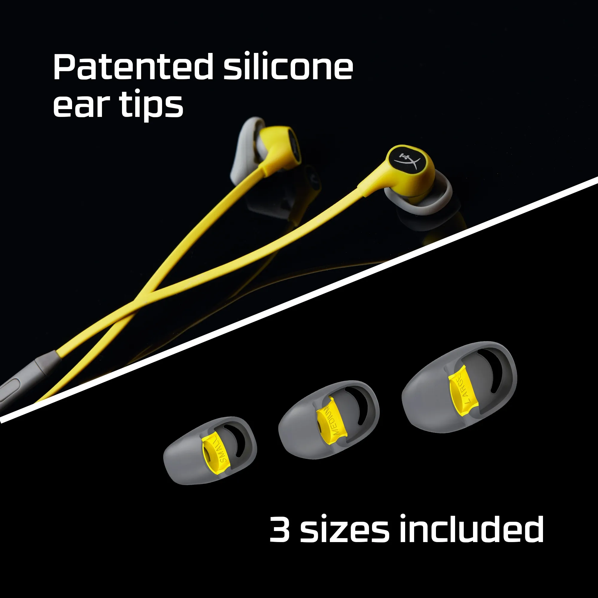 HyperX Cloud Earbuds -pelinappikuulokkeet mikrofonilla, punainen/musta