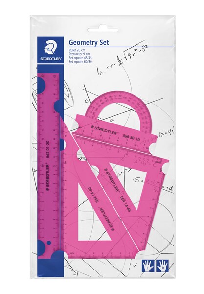 Geometry set 4 pcs ass neon colours (18)
