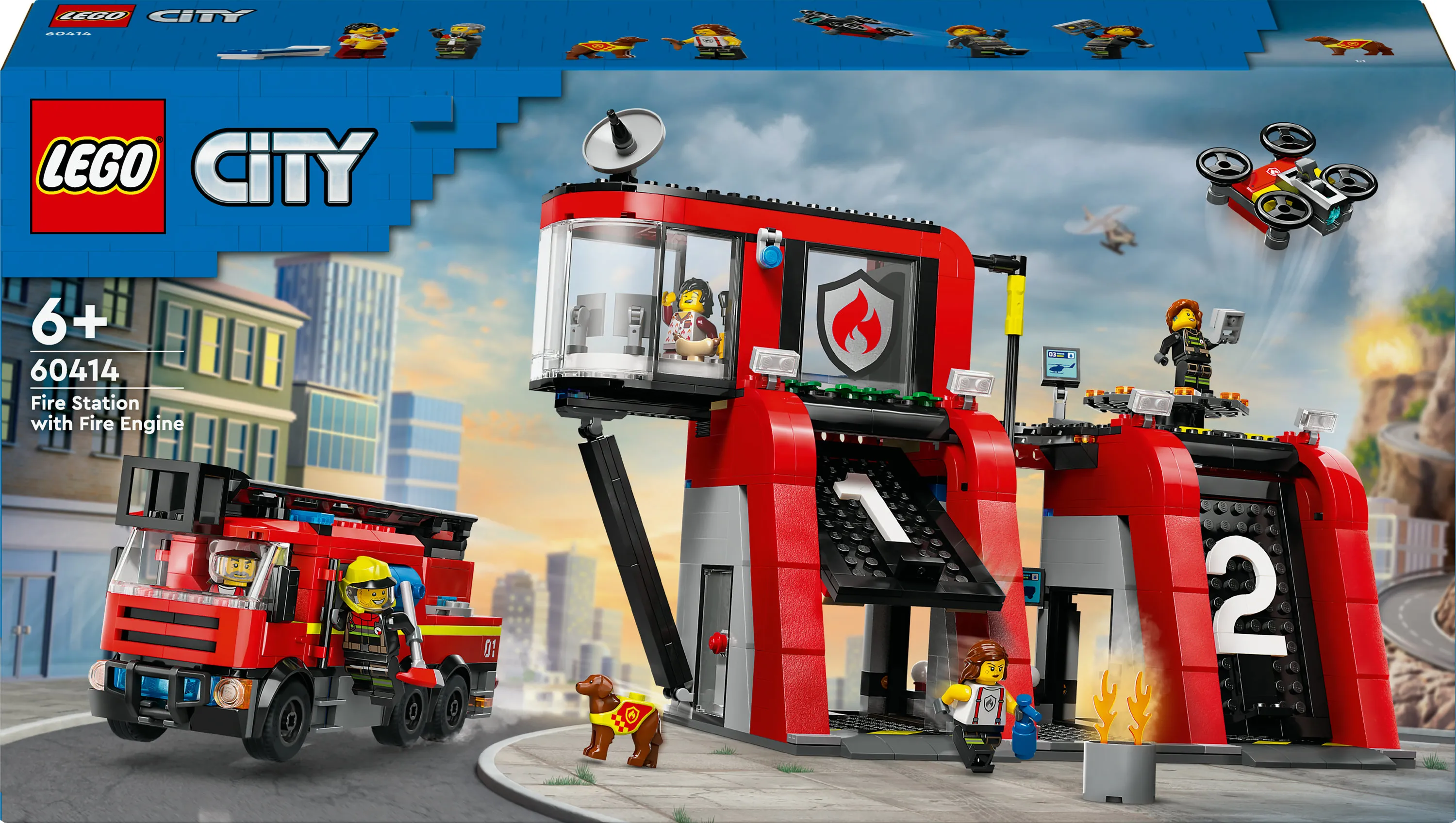 Lego City Paloasema ja paloauto 60414