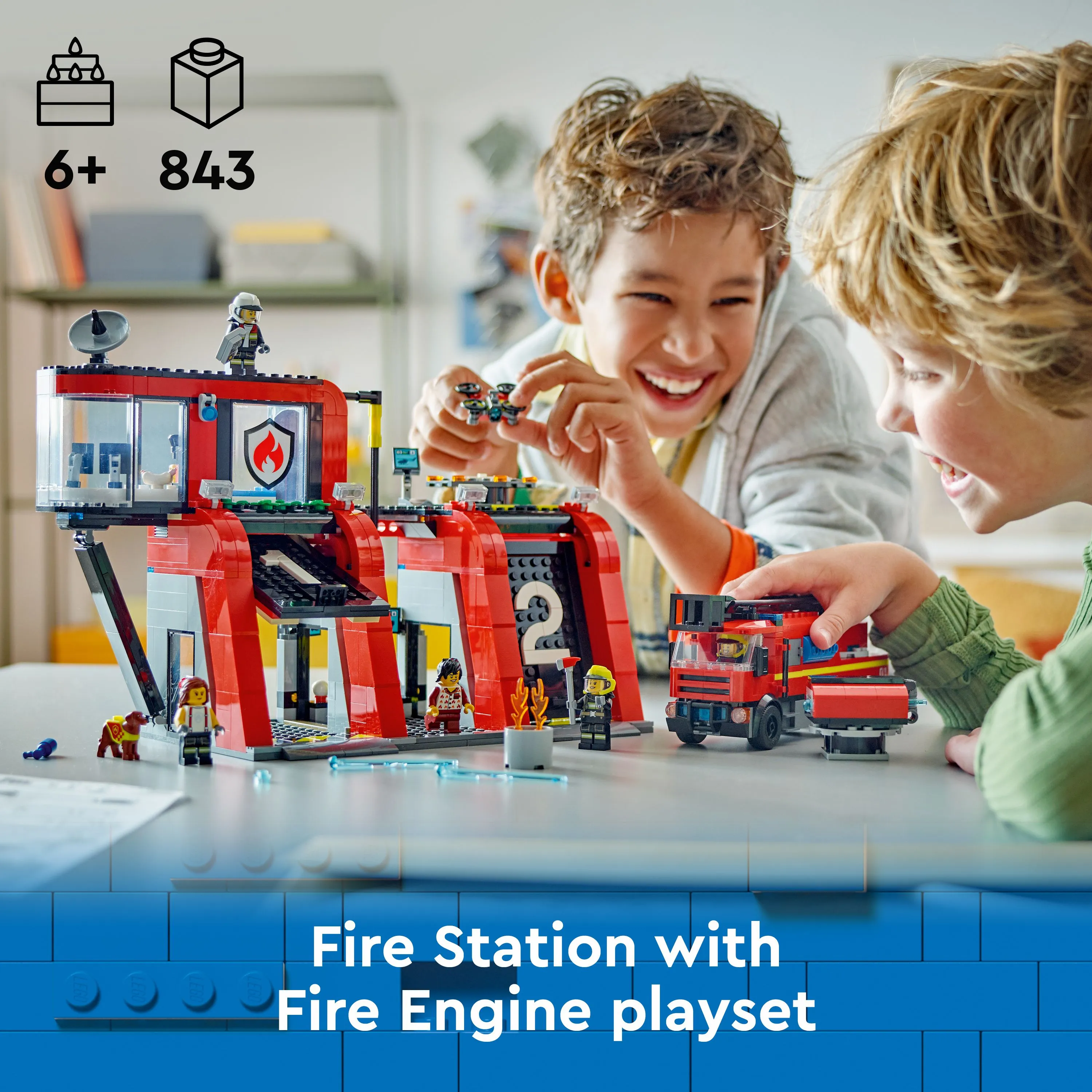 Lego City Paloasema ja paloauto 60414