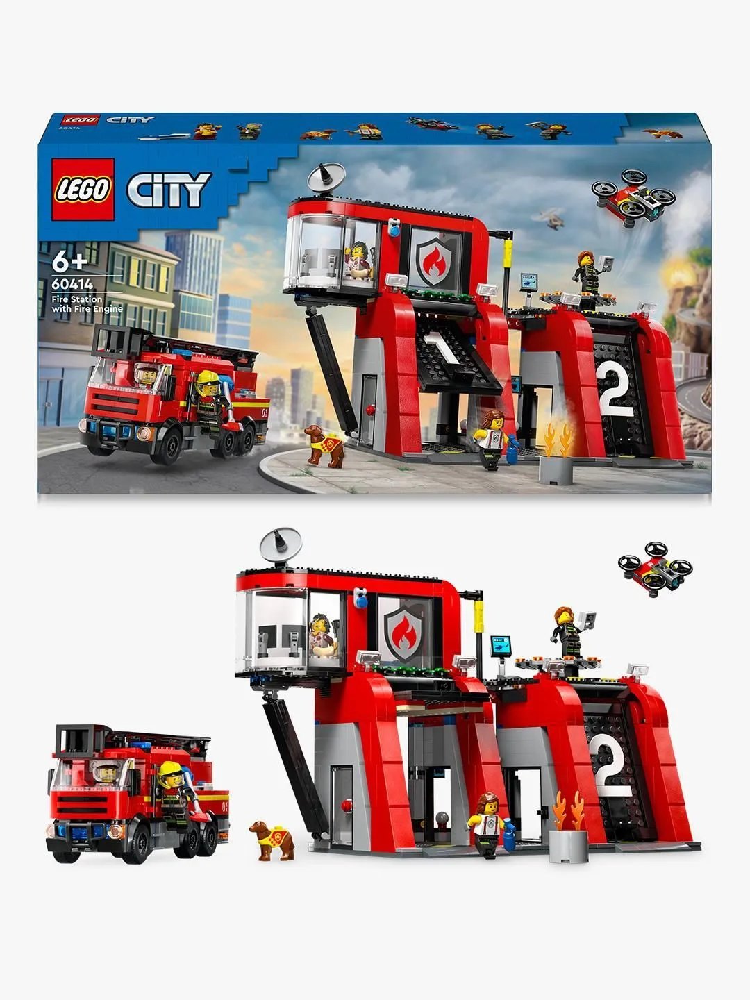 Lego City Paloasema ja paloauto 60414
