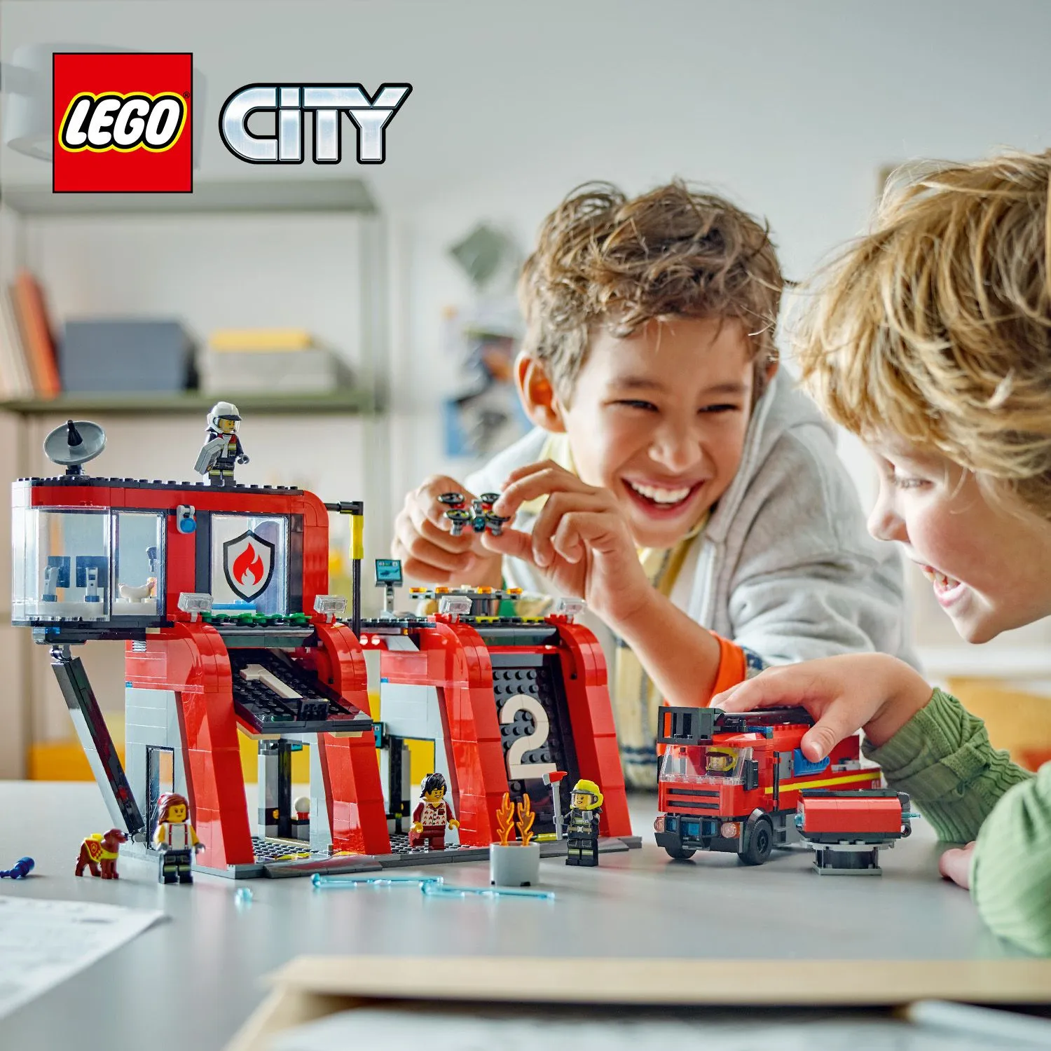 Lego City Paloasema ja paloauto 60414