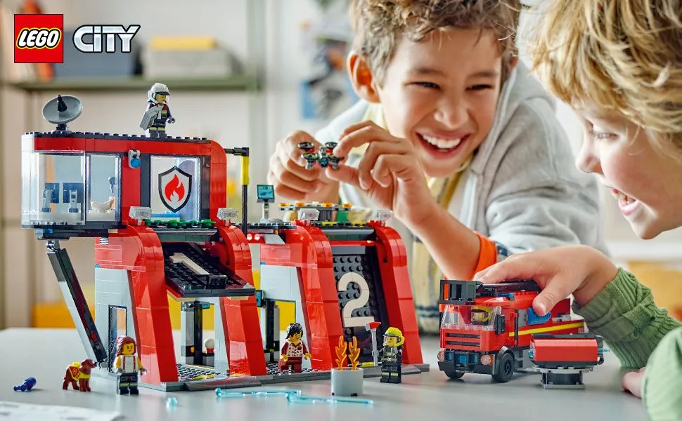 Lego City Paloasema ja paloauto 60414