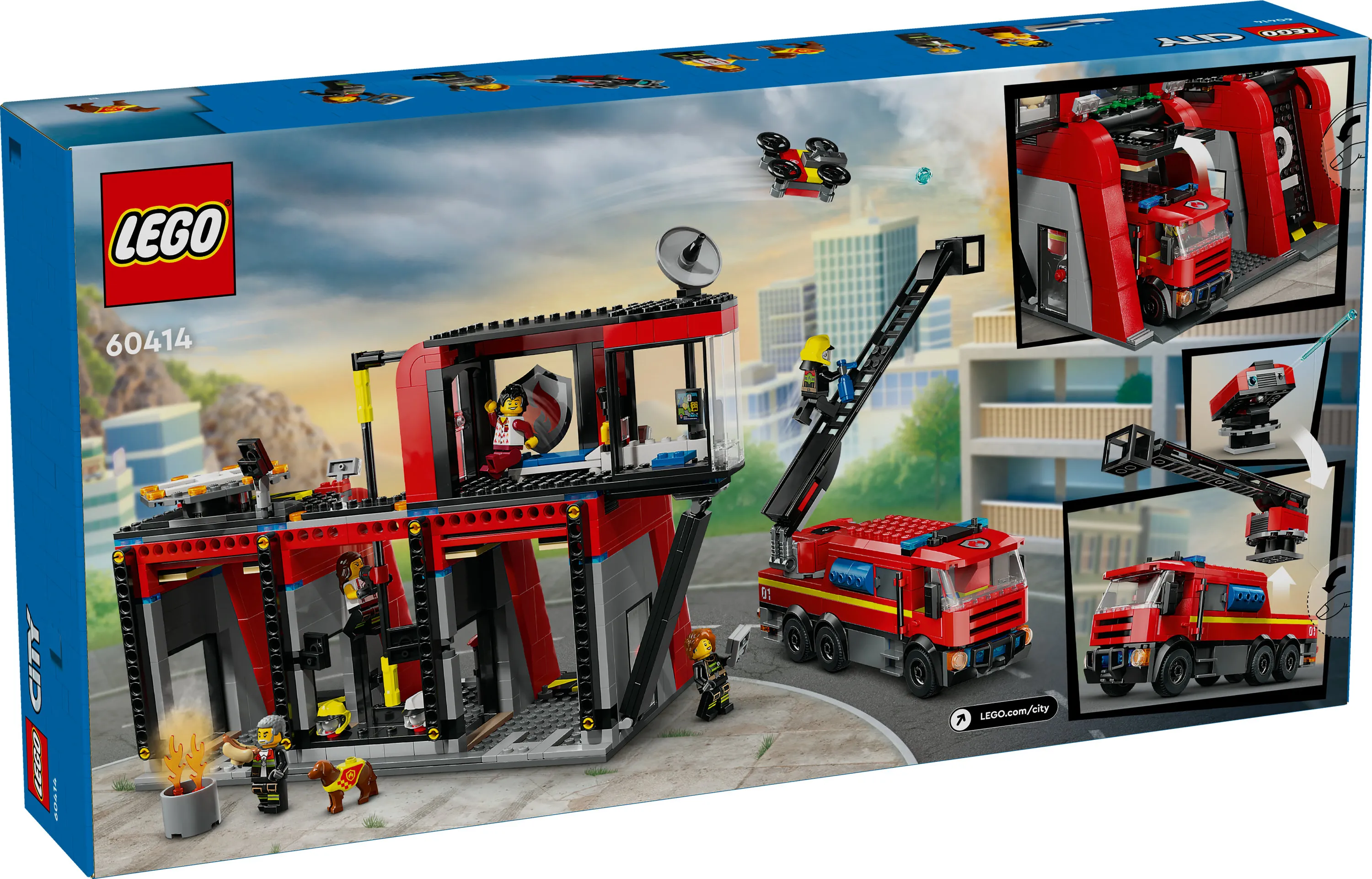 Lego City Paloasema ja paloauto 60414