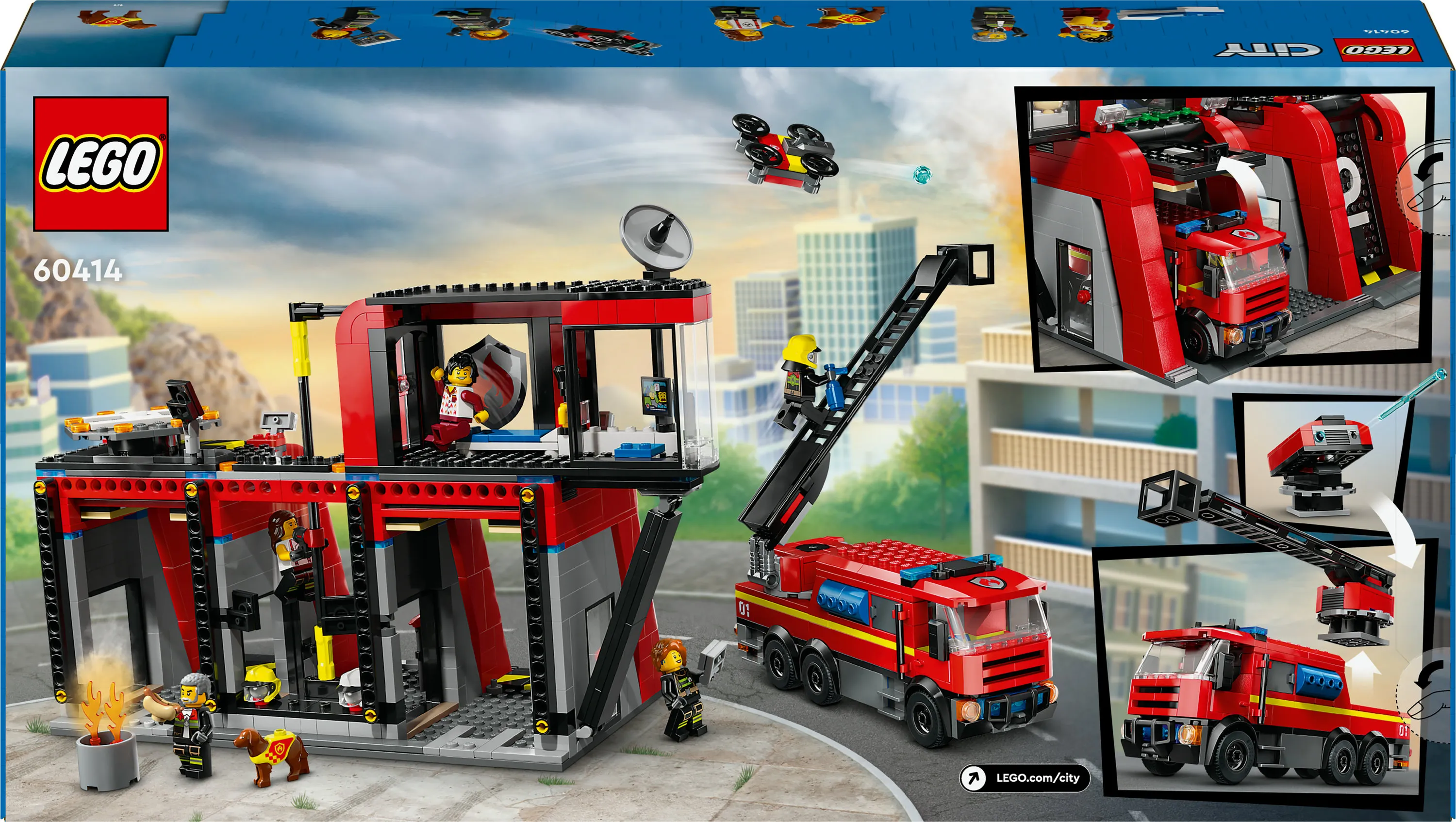 Lego City Paloasema ja paloauto 60414